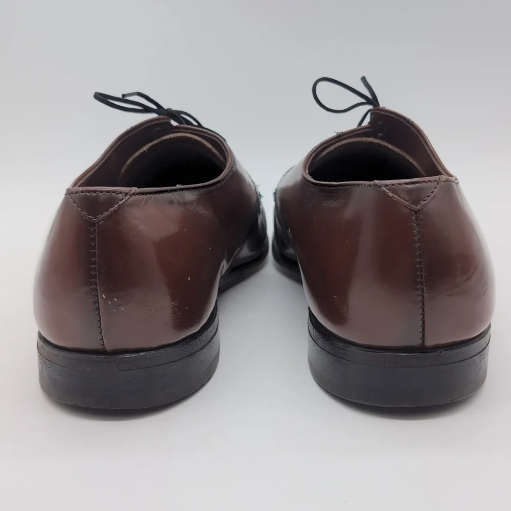 Vintage Towncraft USA Sz 12 Classic Brown Leather Men's Shoes